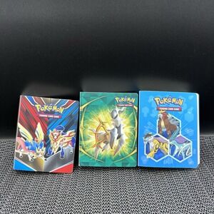Mini Pokémon Portfolio Binder Lot Of 3 -pre-owned